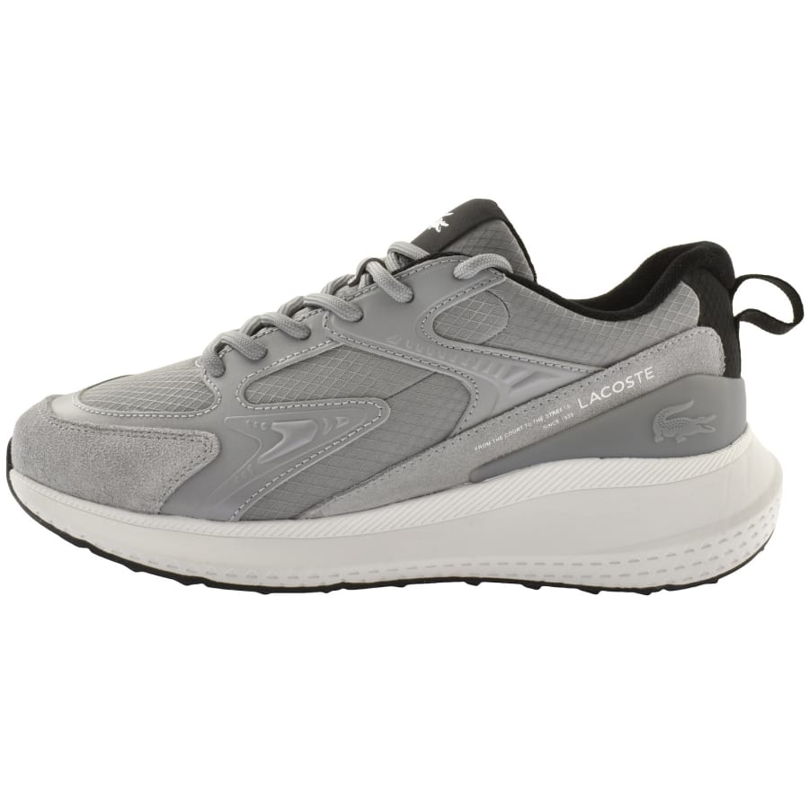Mens lacoste trainers grey top